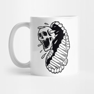 skull mouth Mug